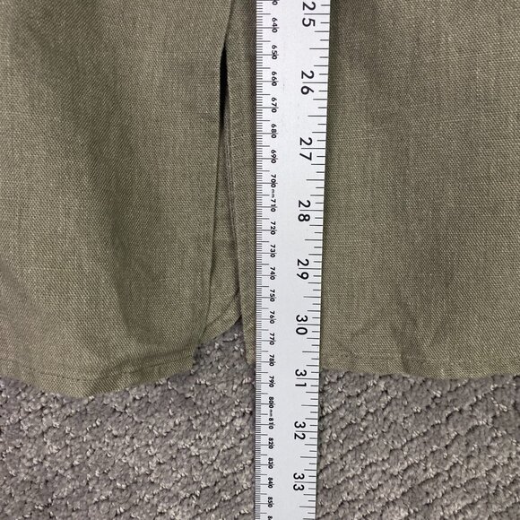 Vintage LL Bean Blazer Jacket Men's 40R Olive Green Cotton Linen - Picture 13 of 13